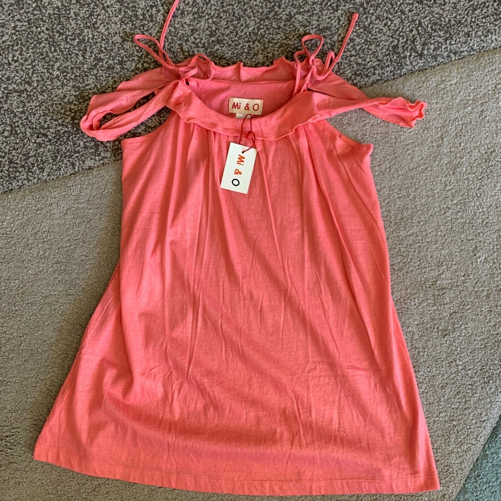 NWT Mi & O Girls Cold Shoulder Dress Size 8